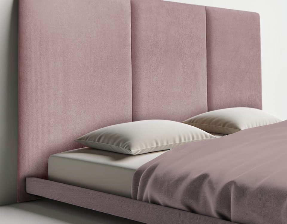 ¿Cómo tiene que quedar un cabecero de cama? cabecero-cama-zurich-rosa